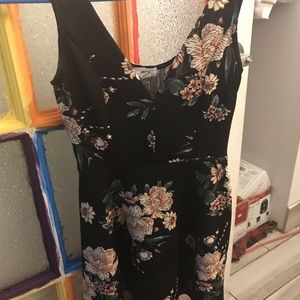 Beautiful black flower dress